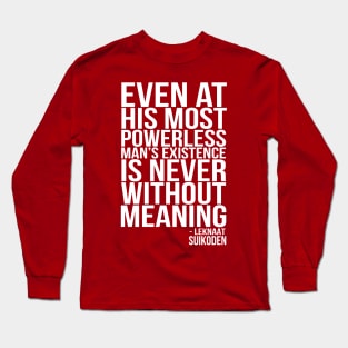 [White] Leknaat's Quote Long Sleeve T-Shirt